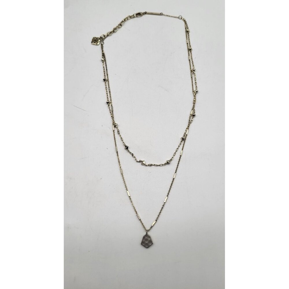 Kendra Scott Clove Multi Strand Layered Necklace Gold Plated Minimalist - Picture 2 of 8